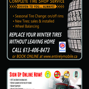 Mobile Tire Service + Snow Removal